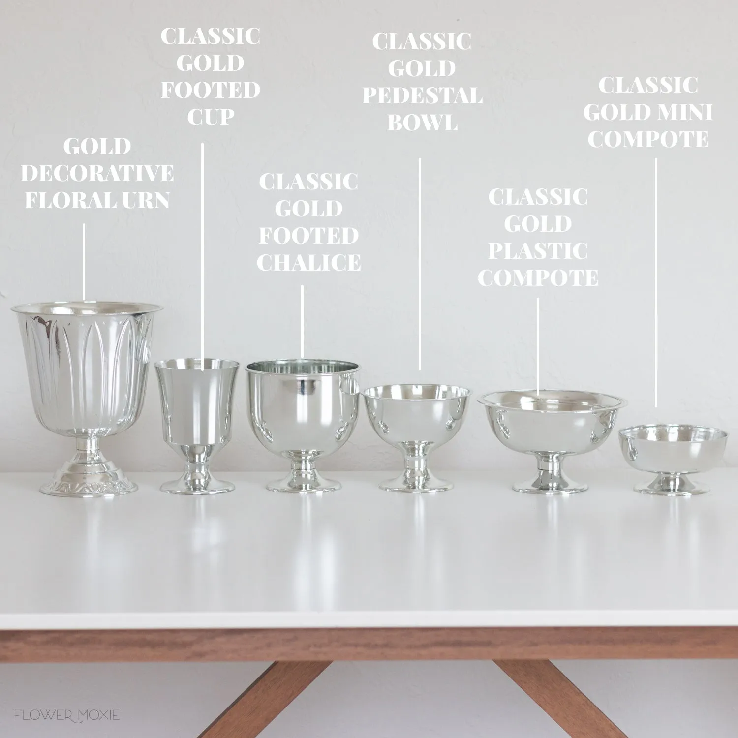 Classic Silver Plastic Compote