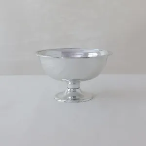 Classic Silver Plastic Compote