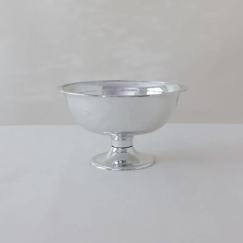 Classic Silver Plastic Compote