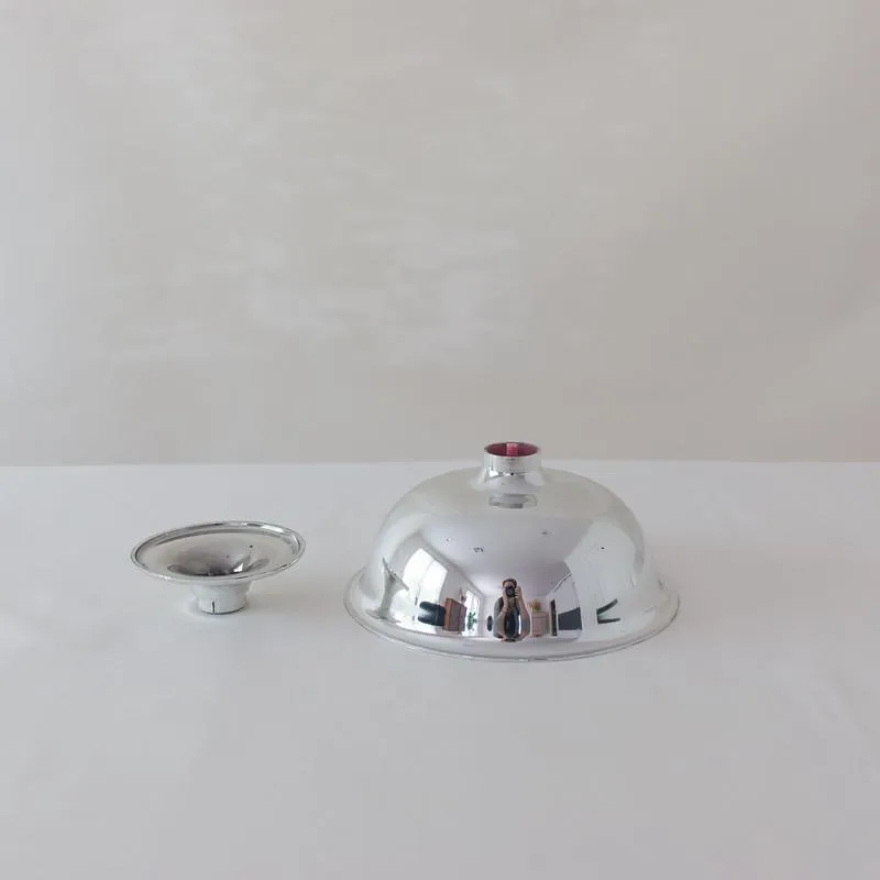 Classic Silver Plastic Compote