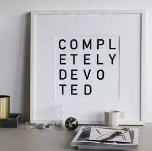 Completely Devoted print 30x30cm Unframed by SOOuK
