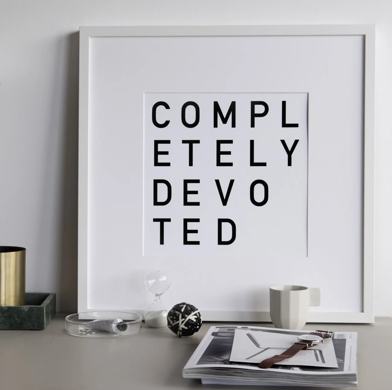 Completely Devoted print 30x30cm Unframed by SOOuK