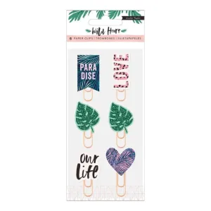 Crate Paper Wild Heart Decorative Clips 6 pack*