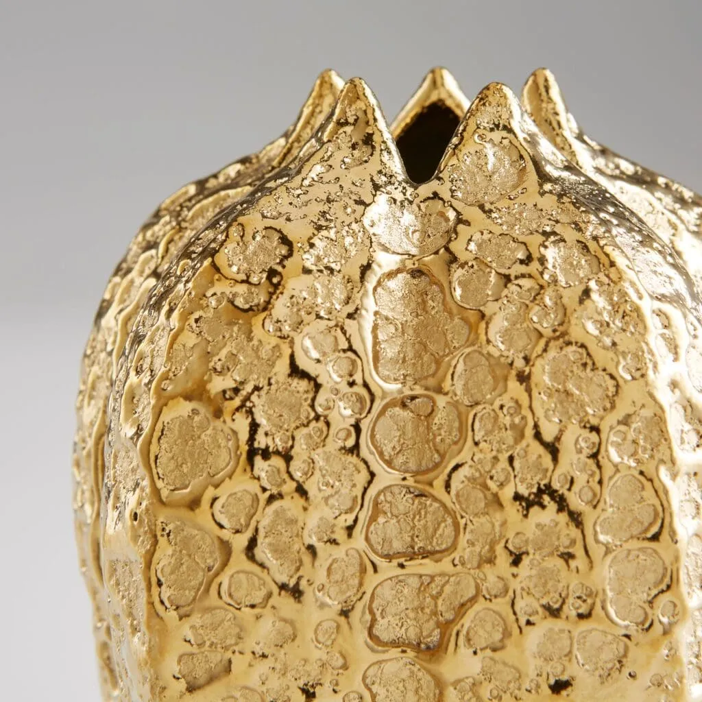 Cyan Design 10801 Pores Vase - Gold - Medium