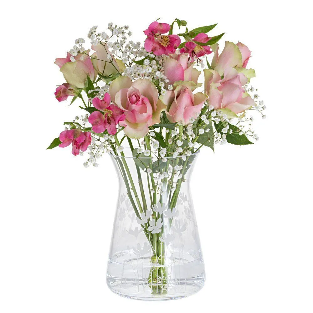 Dartington Crystal 21cm Bloom Cosmos Bunch Vase