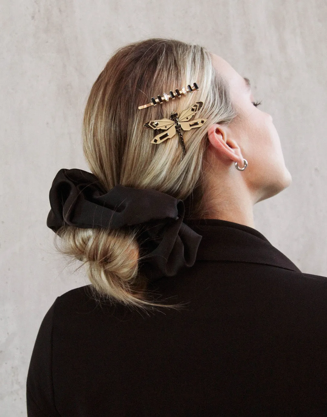 Deco Dragonfly - Enamel Hair Clip   Pin Set
