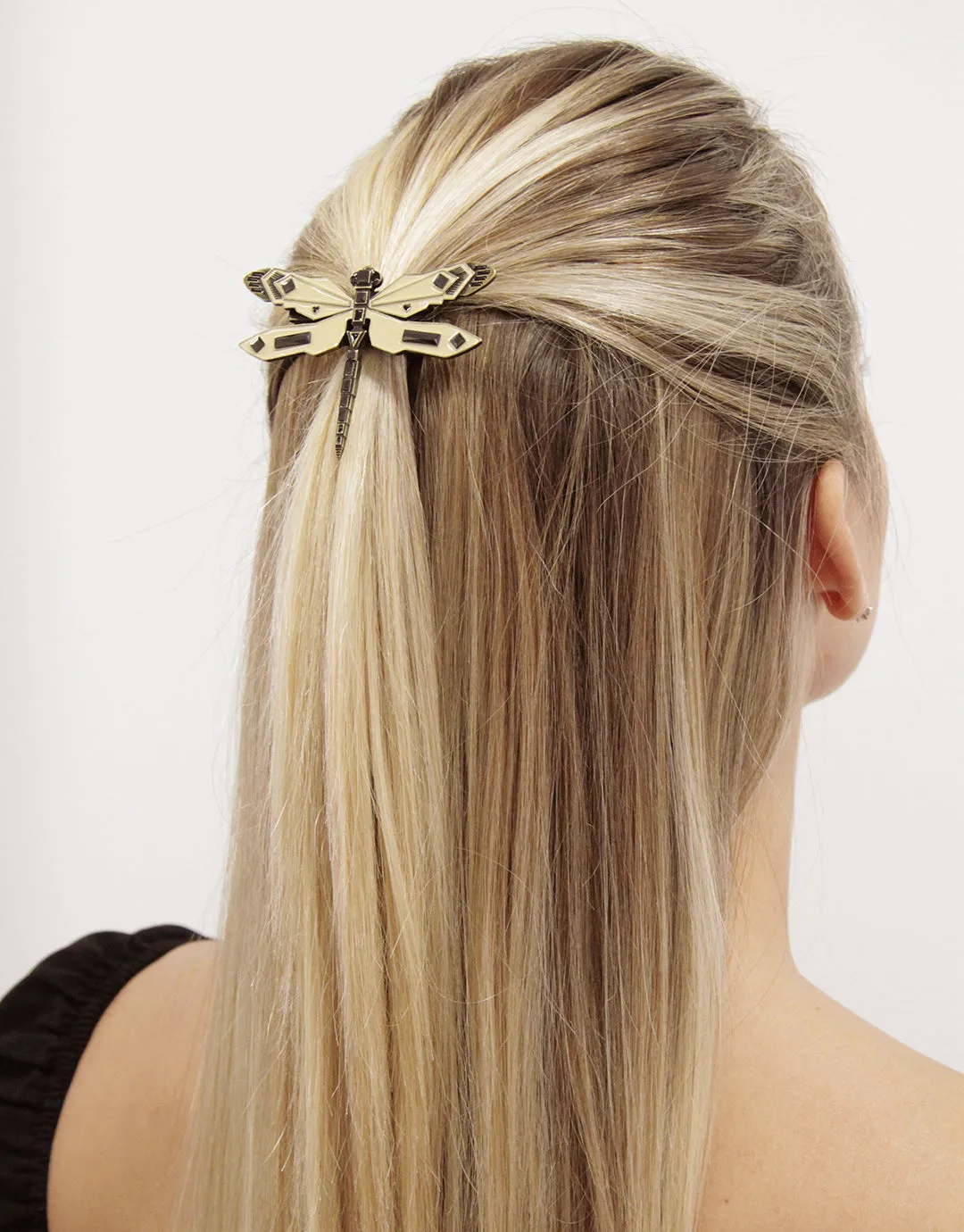 Deco Dragonfly - Enamel Hair Clip   Pin Set