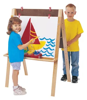 DOUBLE ADJUSTABLE EASEL by Jonti-Craft