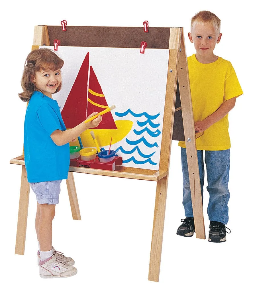 DOUBLE ADJUSTABLE EASEL by Jonti-Craft