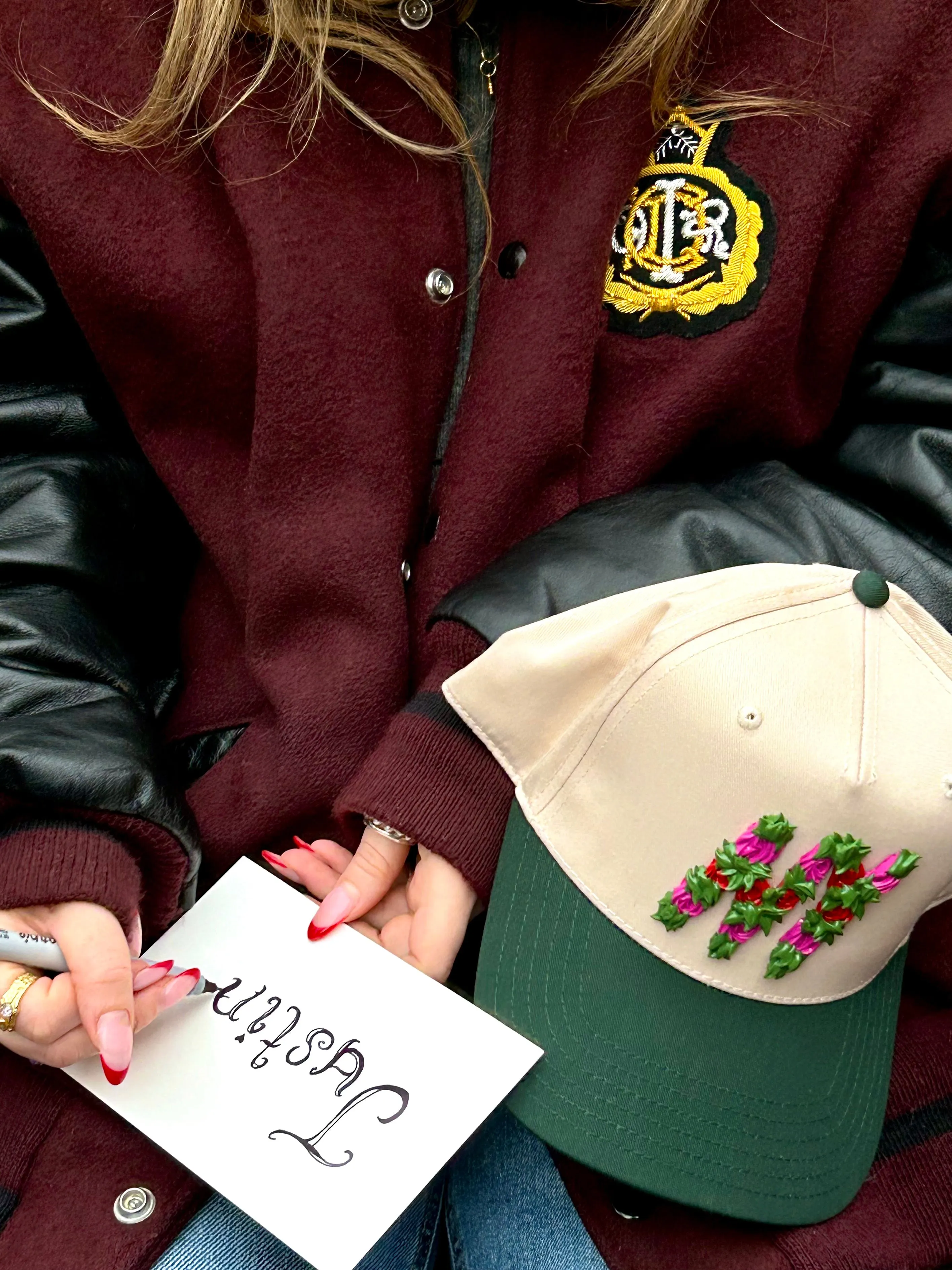 Edie Parker x Club Bum Hat in Two-Tone