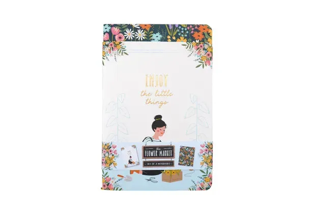 'Enjoy The Little Things' Flower Market Set of 2 Notebooks By CGB