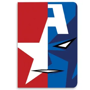 Face Focus Captain America Notebook