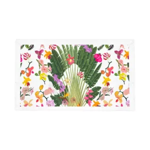 Fantasy Tropical White Acrylic Vanity Tray 12.25X7.75