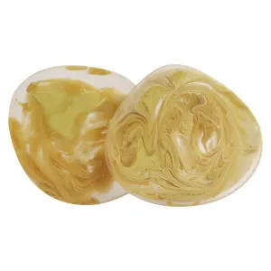 Fenella Coaster Pair in Yuzu