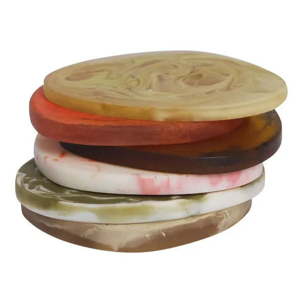 Fenella Coaster Pair in Yuzu