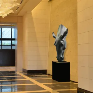 FINEST Indoor Modern Abstract Bronze Horse Head Sculpture On Sale FB-011