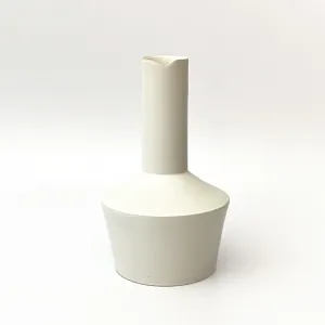 Flake-rim Vase Z2 Shoulder - Satin White