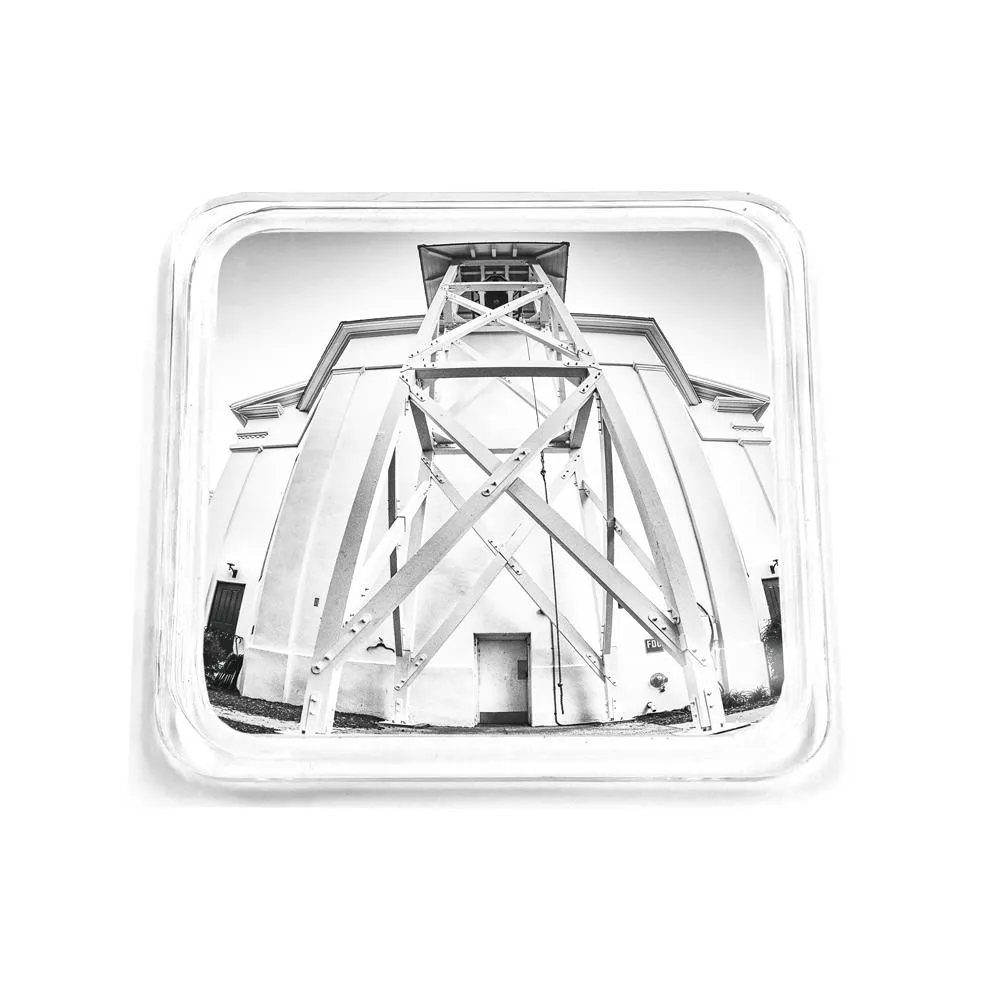 Georgia Bulldogs - Chapel Bell B&W Drink Coaster