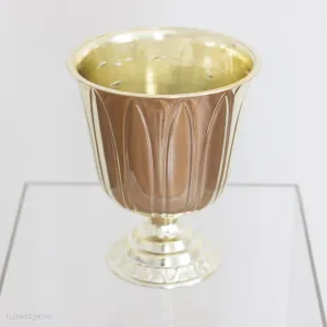 Gold Plastic Decorative Urn