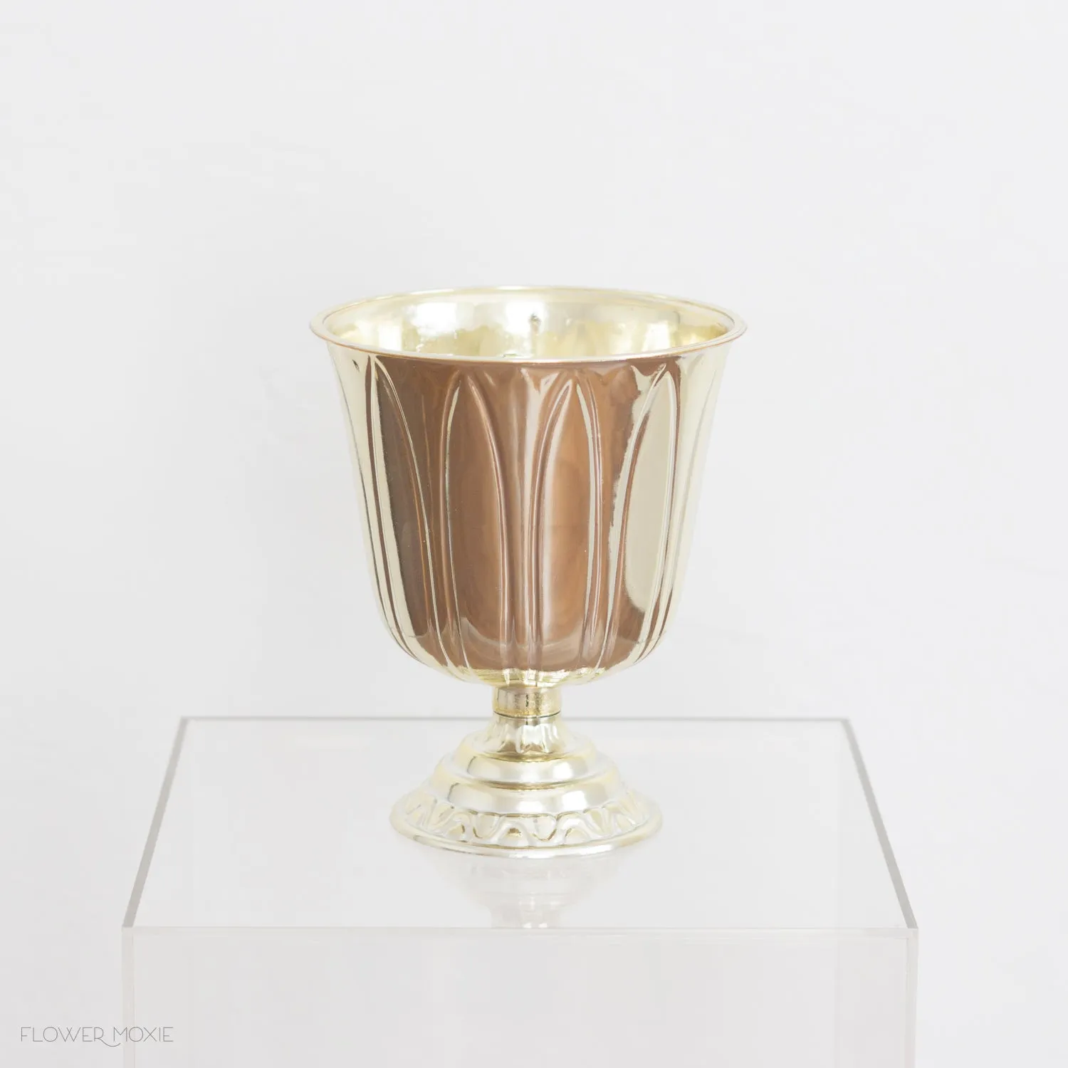Gold Plastic Decorative Urn