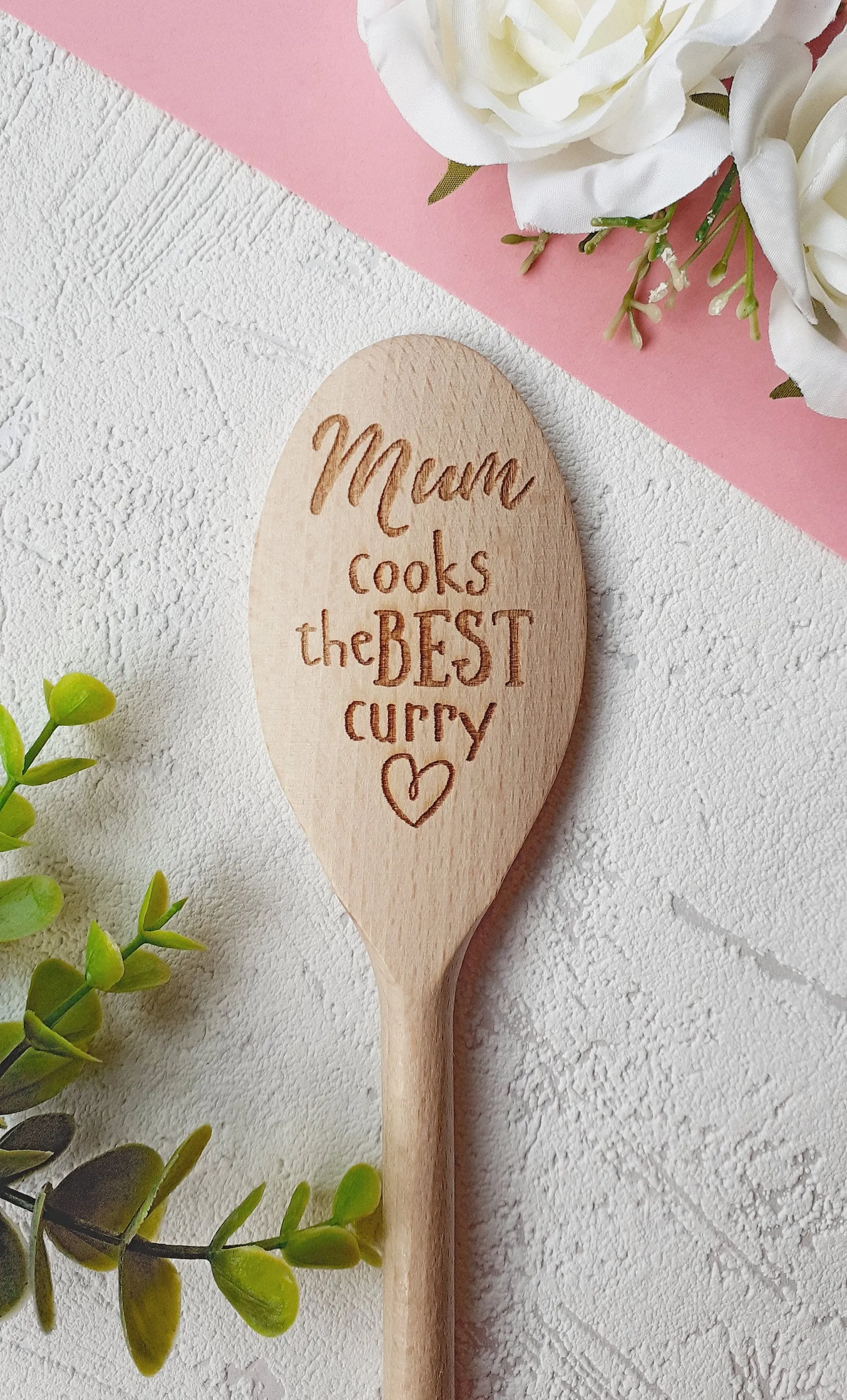 Grandma, Nana, Nanny, Granny, Gran, Mum, Dad, Bakes the best cakes Personalised Wooden Spoons, Cake Baking, Birthday Gift, Present Cooking