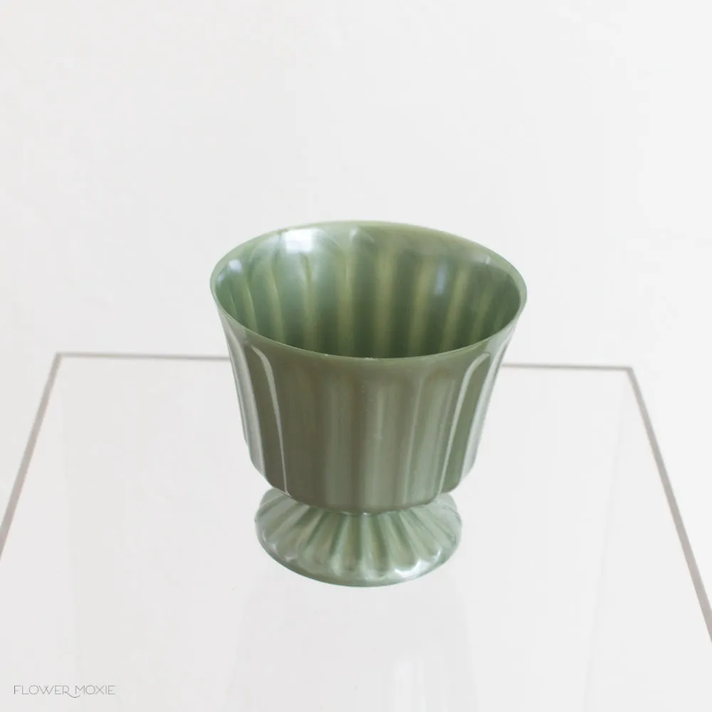 Green Footed Jardinere Vase