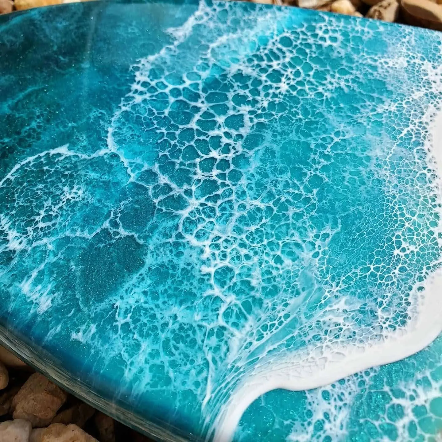 Green Mini Surfboard Serving Board
