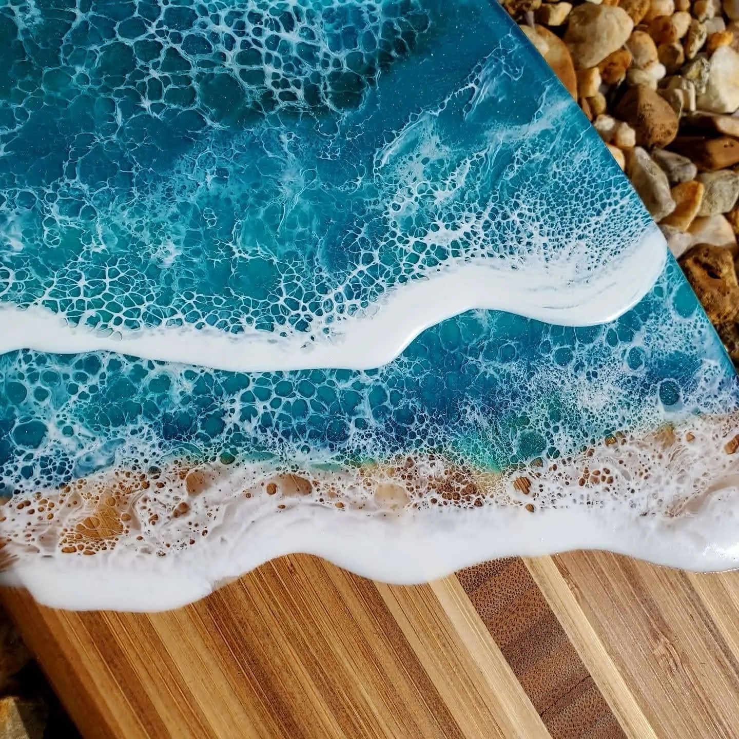 Green Mini Surfboard Serving Board