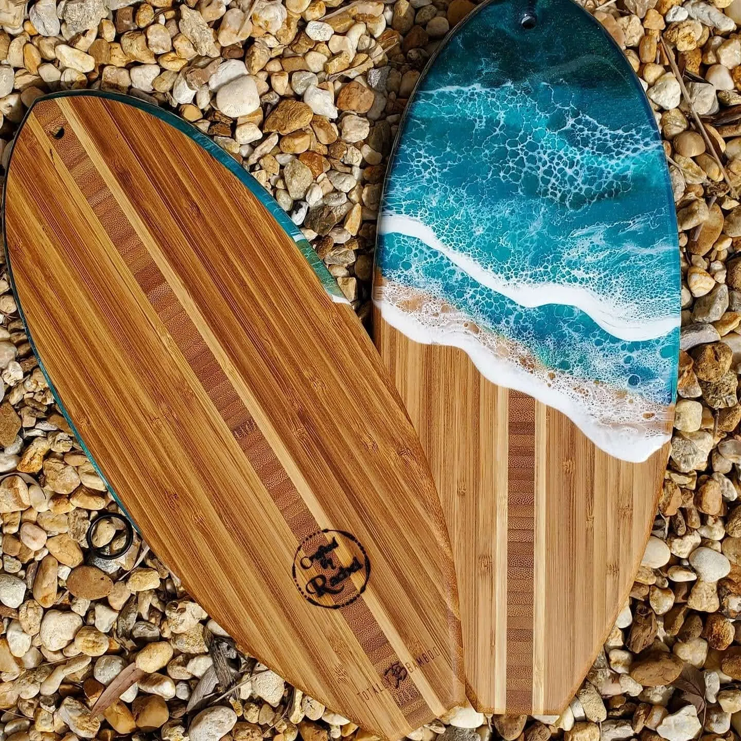 Green Mini Surfboard Serving Board