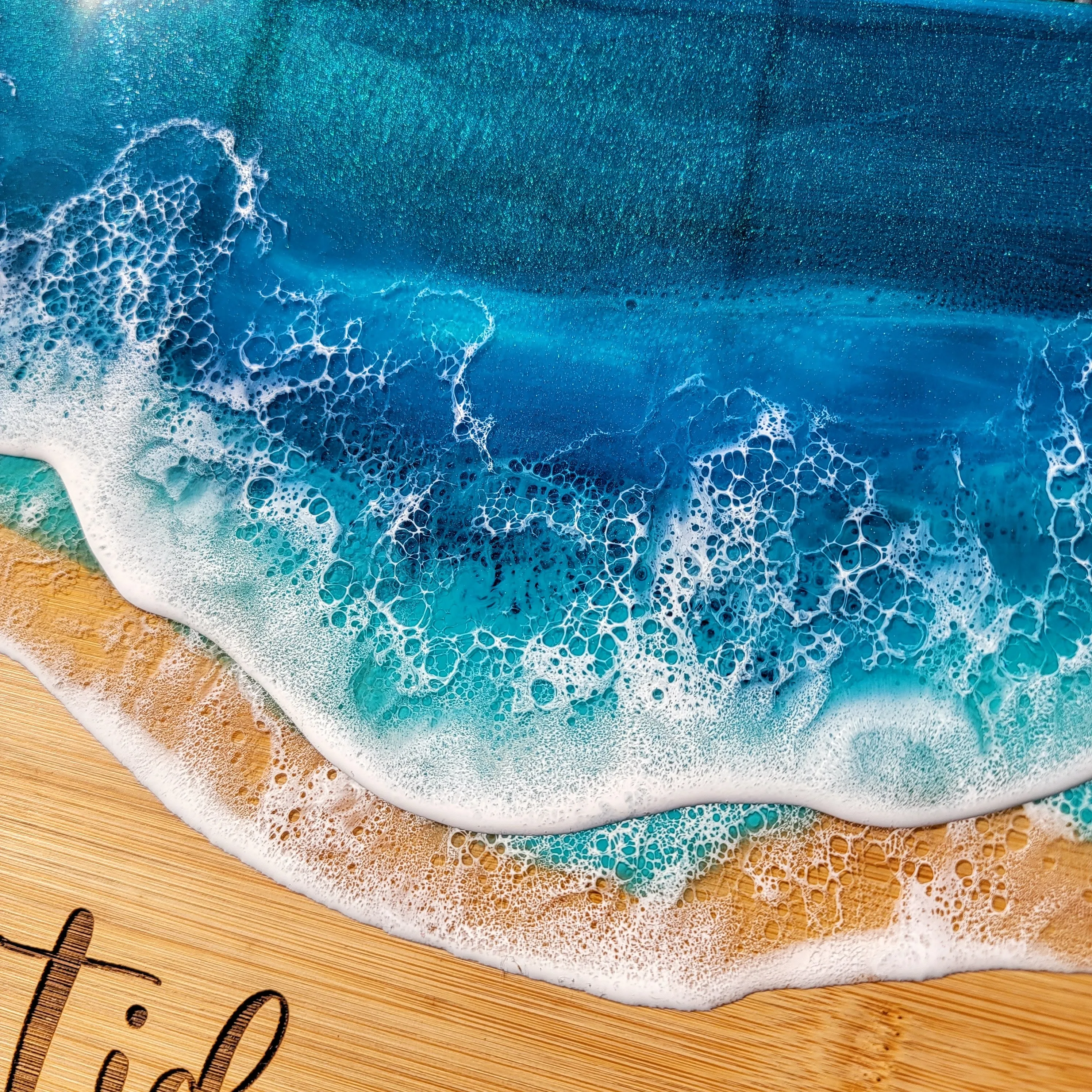 High Tides & Good Vibes Serving Board