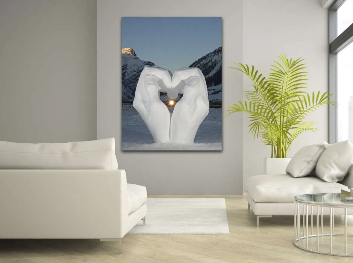 Ice Love Abstract Canvas Art