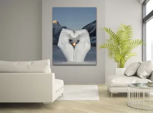 Ice Love Abstract Canvas Art