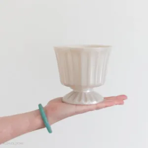 Ivory Footed Jardinere Vase