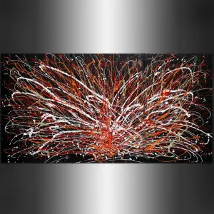 Jackson Pollock Style Oil Painting For Luxury homes - Abstract Art 109