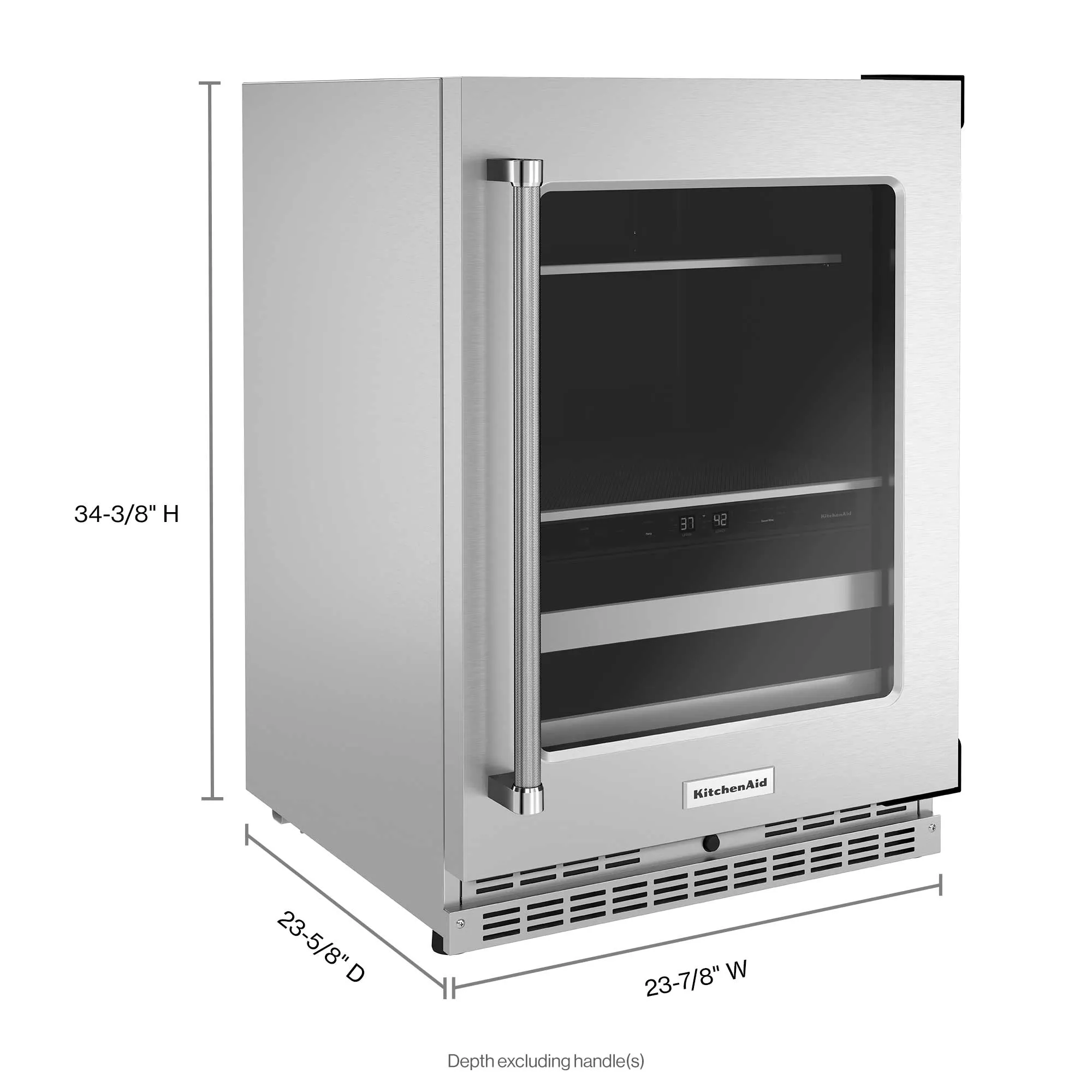 KitchenAid Stainless Steel 14-Bottle Beverage Centre (4.9 cu. ft.) - KUBR314KSS