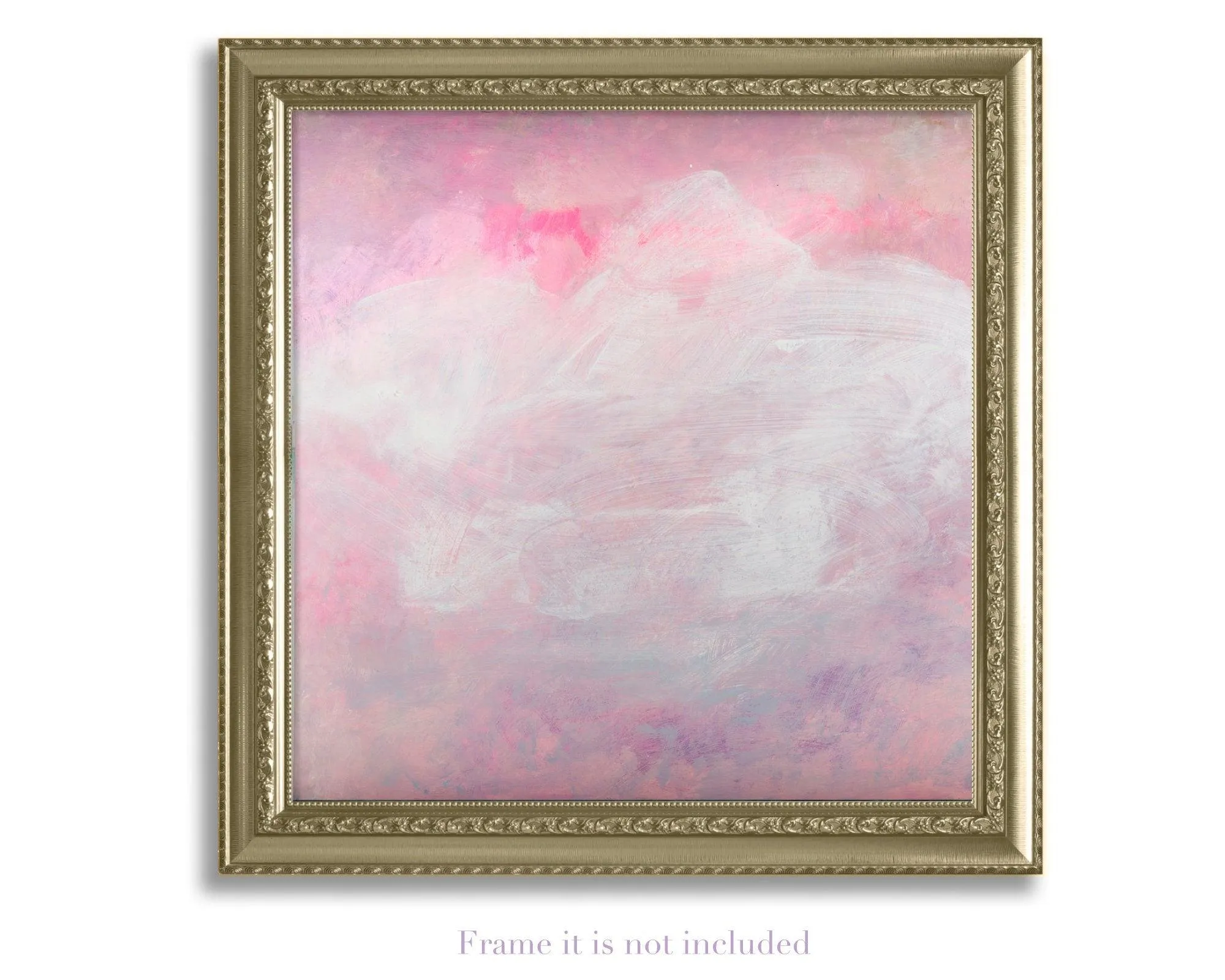 Large original Blush pink contemporary abstract painting by Camilo Mattis