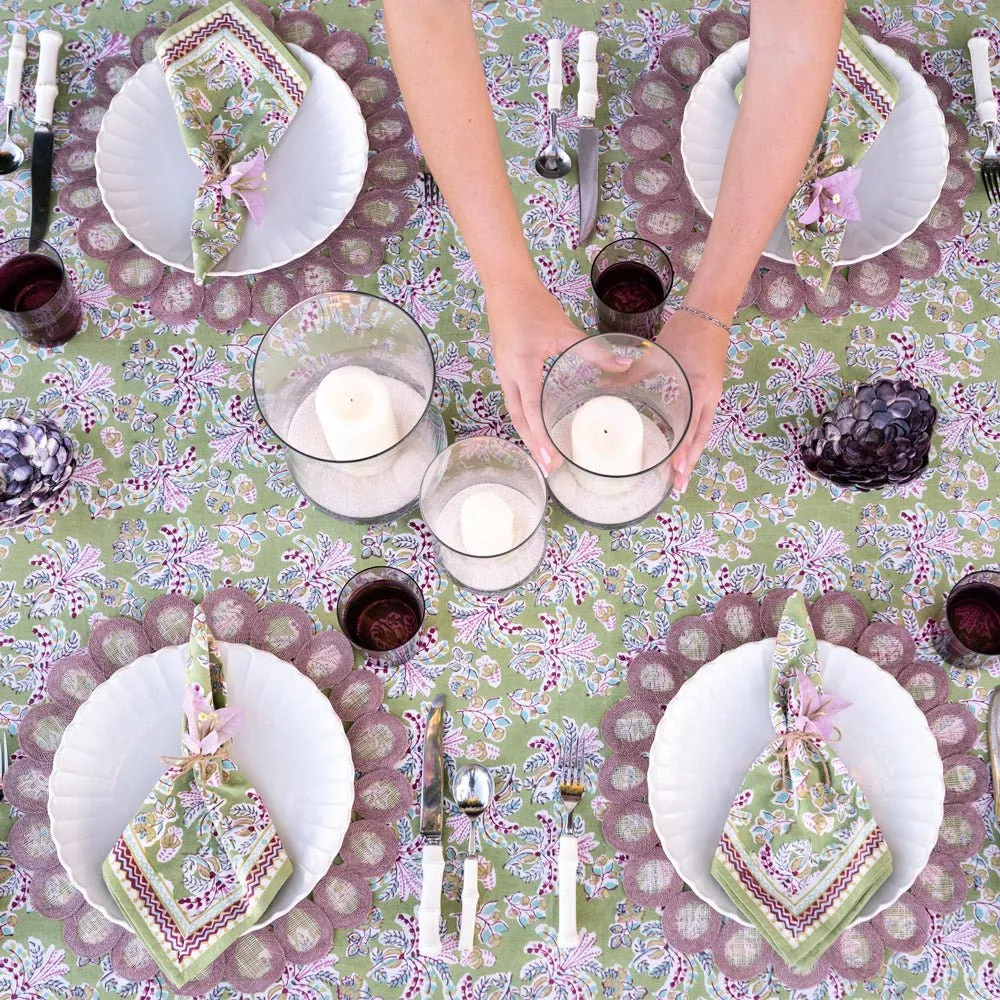 Lavender Woven Doodles Placemat | Set of 4