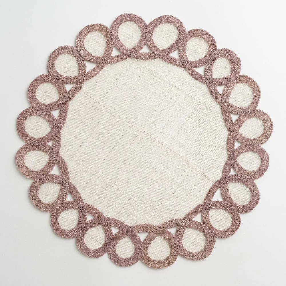 Lavender Woven Doodles Placemat | Set of 4