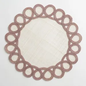 Lavender Woven Doodles Placemat | Set of 4
