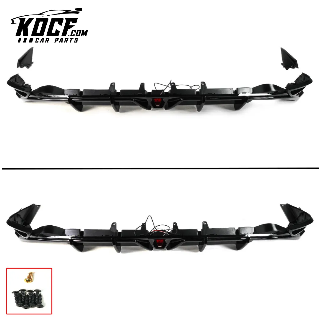LE & XLE Rear Bumper Diffuser Gloss Black Body Kit Compatible For 2018-2024 Toyota Camry LE XLE - VIP Price Free Shipping Item