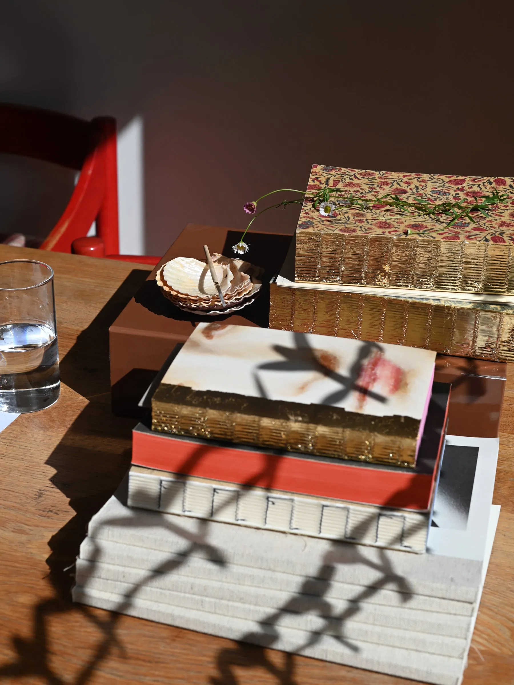 Libri Multi Small Notebook with Gold Leaf - Portrait