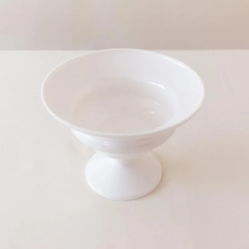 Modern White Plastic Compote
