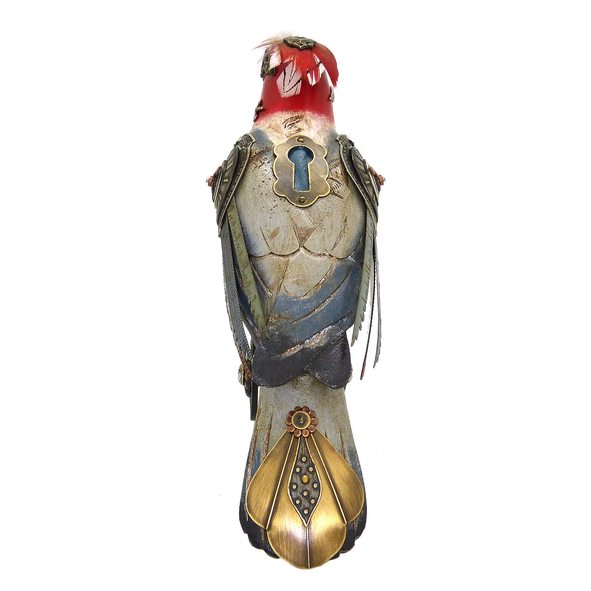Mullanium Red Crested Cardinal Wheels Artists Jim Tori Mullan Steampunk Handmade