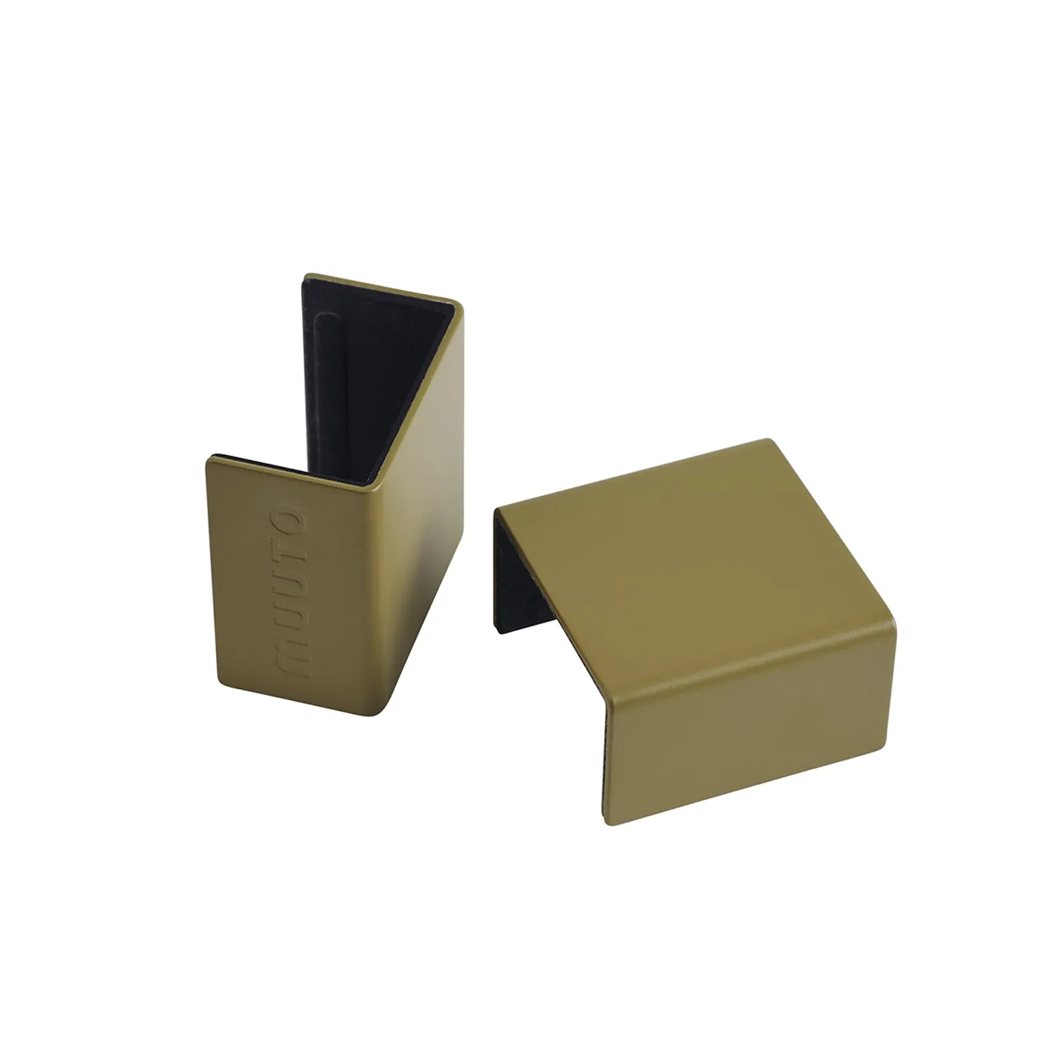 muuto | stacked storage system | bedside table config 1 | brown green