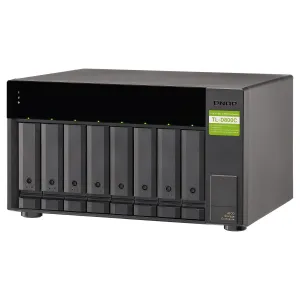 Network storage system QNAP TL-D800C, 8 bays, without disks, black