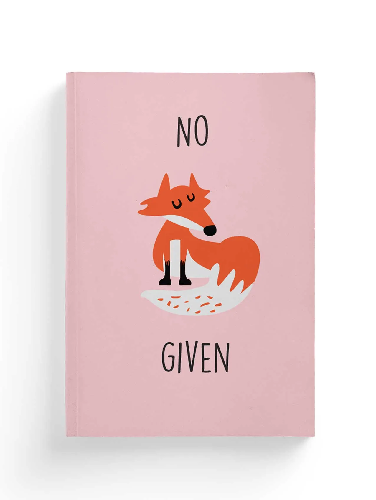 No Fox Given Minimalistic Composition Notebook