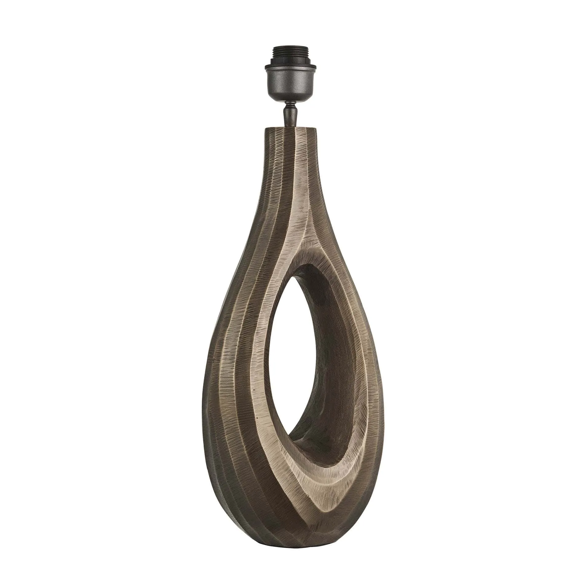 Ornate Ellipse Table Lamp - Brass - Base Only