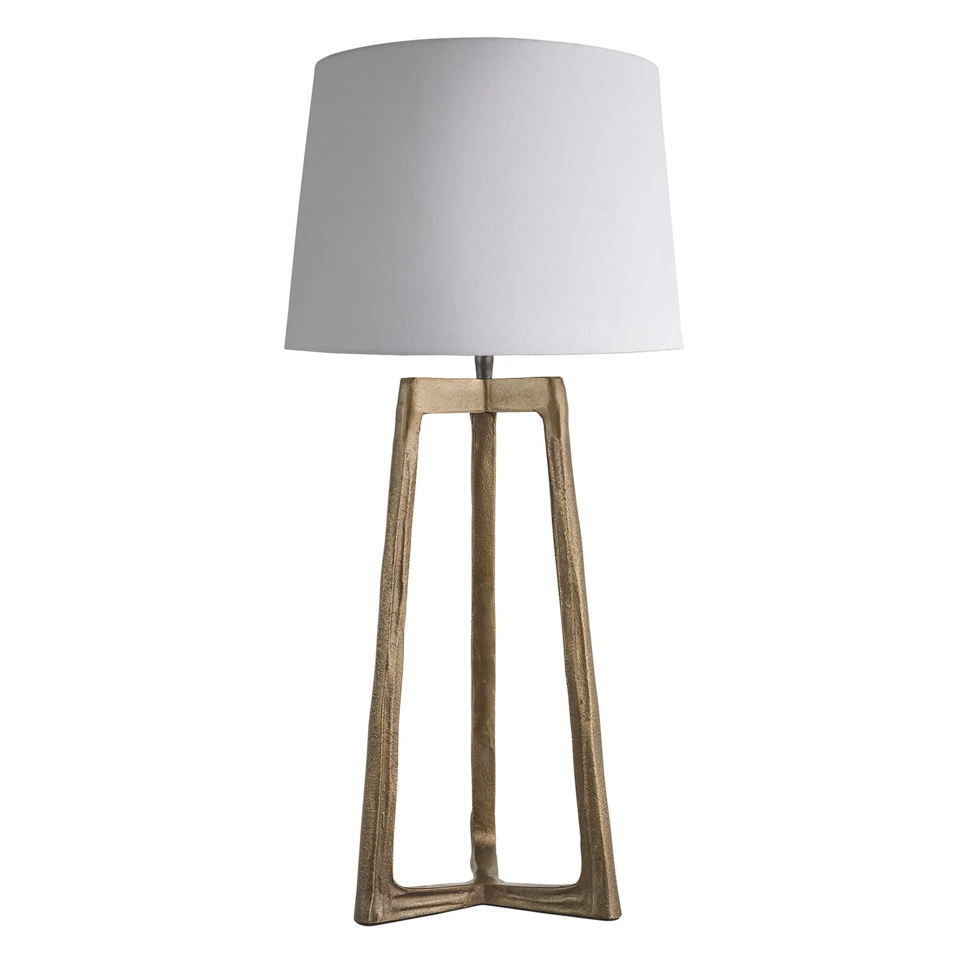 Ornate Tripod Table Lamp - Brass