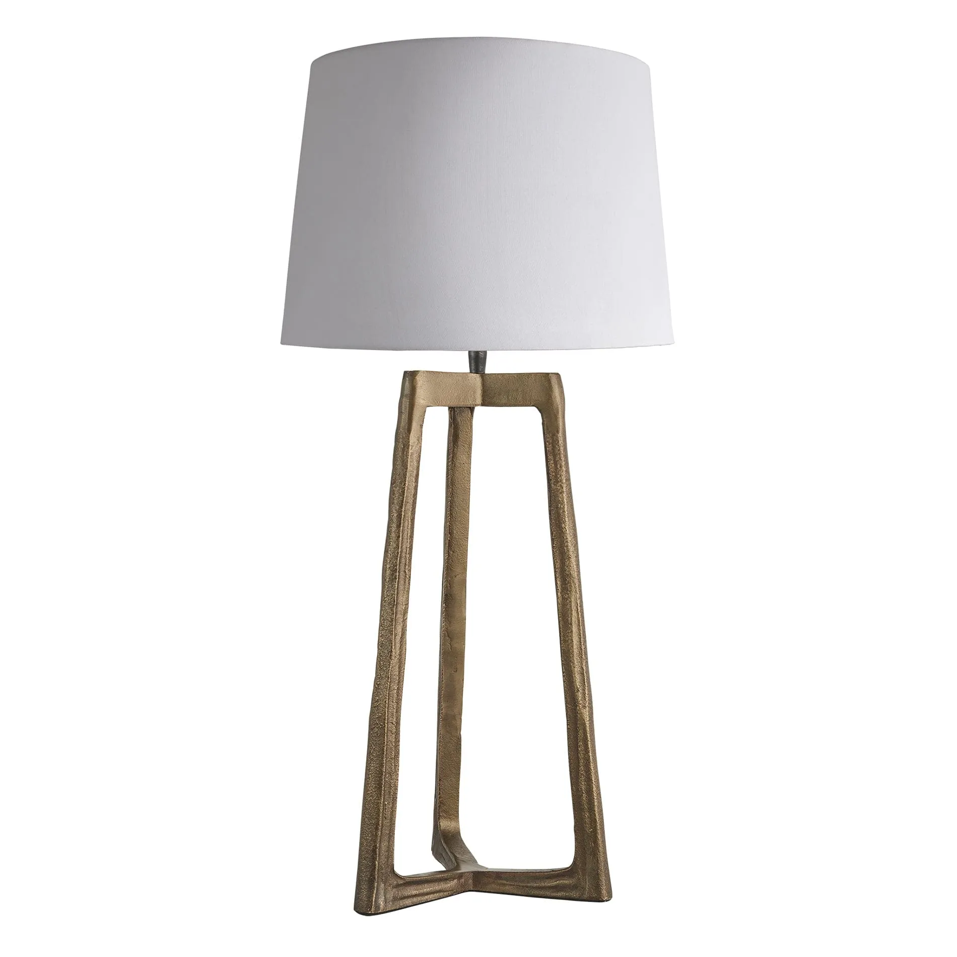 Ornate Tripod Table Lamp - Brass