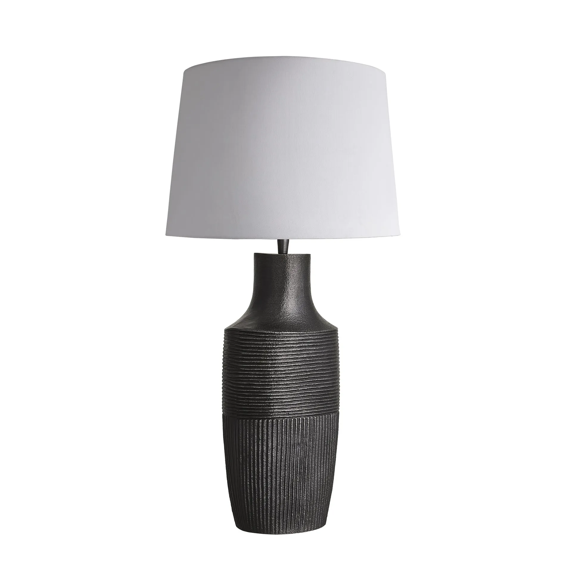 Ornate Vase Table Lamp - Pewter